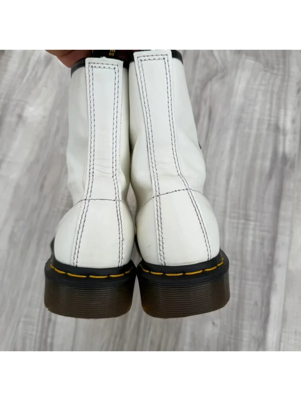 Dr. Martens 1460 White Leather 8-Eye Boots Women’s US 8